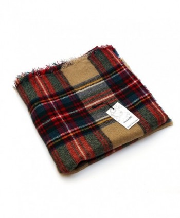 Womens Tartan Scarf Checked Pashmina