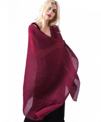 Womens Scarf Evening MissShorthair Burgundy