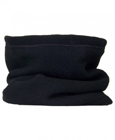 Best Winter Hats Reversible 100% Polyester Fleece Neck Gaiter/Warmer - Black - CP11GSSNFGB