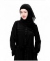 Uphily Lightweight Muslim Hijab Cap Chiffon Islamic Hijab Long Scarf Head Shawl - Black - CZ17YORDNLZ