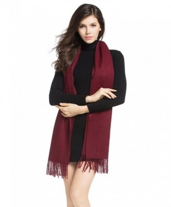 Natural Cashmere Scarf Shawl Pomegranate