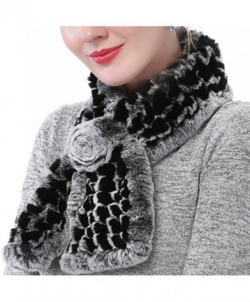 Valpeak Womens Rabbit knitted Winter in Cold Weather Scarves & Wraps