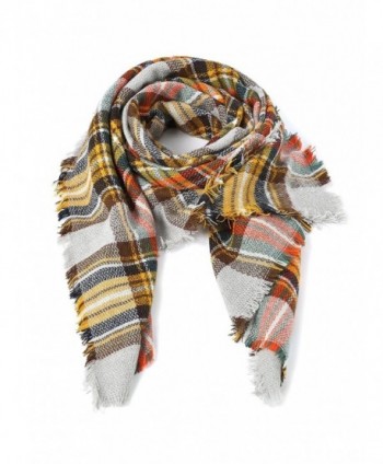 Guans Plaid Checked Tartan Scarf