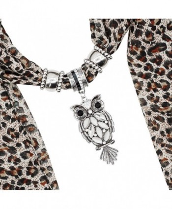 Bellady Leopard Print Pendant Jewelry in Fashion Scarves