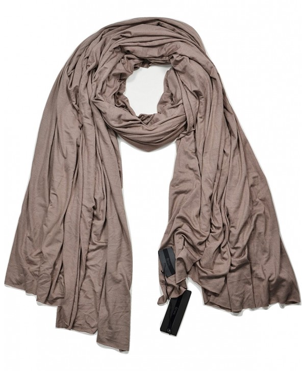 Sale $32.99 Fluxus Nomad Scarf Taupe Oprah's Must have List Unisex Wrap Shawl Cotton - CC12NQZLZLC