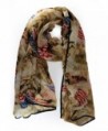 VegasHorizon Fashion Lightweight Scarf with Horse & American Flag Pattern - Khaki - CM1266KY7DZ