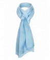 Swhiteme Chiffon Scarf - Sky Blue - CR11OQBCCBV