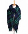 Womens Oversized Blanket Checked Pashmina in Cold Weather Scarves & Wraps