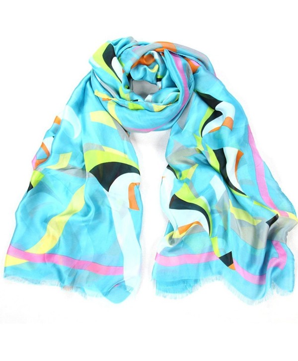 Alotpower Soft Light-weight Beach Scarf Fashion Beach Towel Large Wrap Shawl - Blue - C412GKLD67X