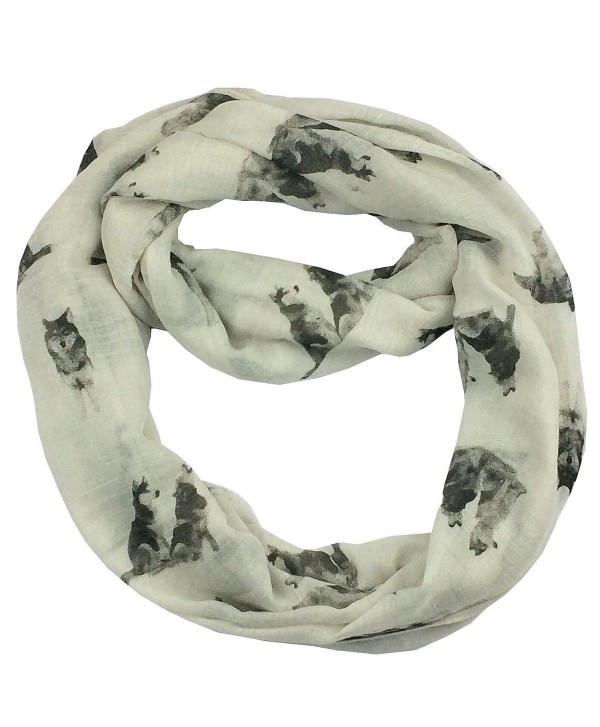 Snow Wolf Cotton Scarf CSJ-L-60 (WT) - W - CS12OB19MY5