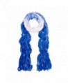 Chic Ombre Watercolor Snowflake Scarf - Different Colors Available - Blue - CE11GIU8T0L