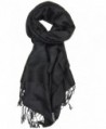 Achillea Two Tone Vintage Jacquard Paisley Pashmina Shawl Wrap Scarf - Black - C9185I7U8QL