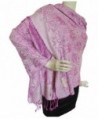 Elephant Print Cashmere Shawls Fuschia