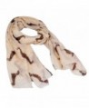 New Fashion 9 Color Animal Dachshund Dog Print Scarf Pashmina Women Scarves - Beige - CK125TLXRID