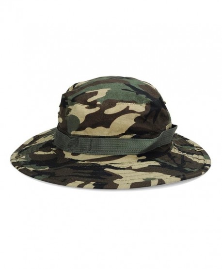 DDLBiz Unisex Bucket Hat Boonie Hunting Fishing Outdoor Wide Cap Sun Cap - Green - C312O5HJQGF