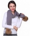 Ferand Knitted Detachable Genuine Raccoon in Cold Weather Scarves & Wraps