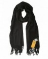 OUMUSHI Scarf For Women Cashmere Soft Warm Stole Winter Wraps Shawls Solid Color - Black - CO1885Y0LW7