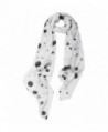 ZESTILK Scarfs for Women Pashmina Scarves Shawl and Wraps Polka Dots - Black and White - CN12NSM3SGW