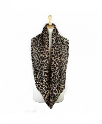 Paskmlna Animal Infinity Circle Leopard in Cold Weather Scarves & Wraps