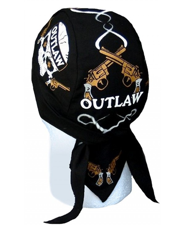 Skull Cap Biker Caps Headwraps Doo Rags - Outlaw - CK12ELHM54N