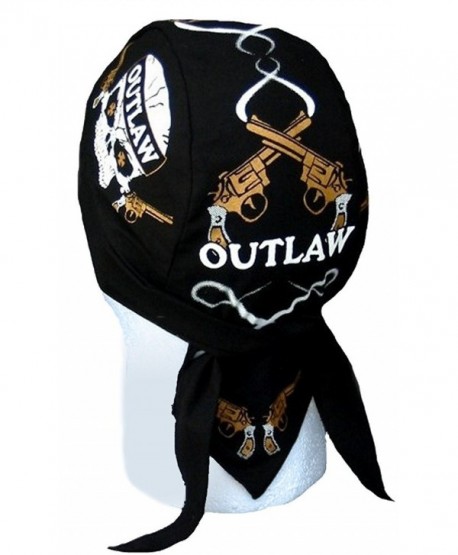 Skull Cap Biker Caps Headwraps Doo Rags - Outlaw - CK12ELHM54N