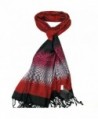 Lovarzi Women Checkered & Lens effect scarf - Colourful ladies pashmina scarves - Red - CC11HK2OTVJ