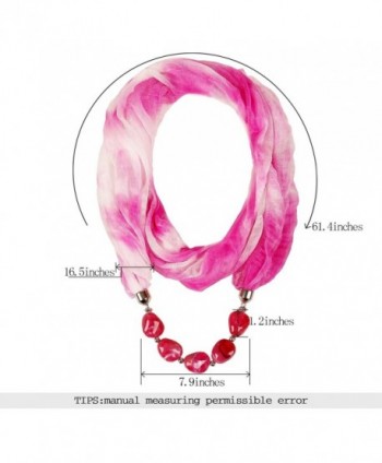 LERDU Chiffon Scarves Necklace Irregular in Cold Weather Scarves & Wraps