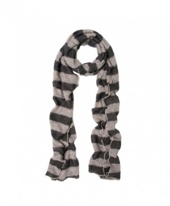 Premium Long Soft Knit Striped Scarf - Different Colors Available - Taupe - CI11H43D41P