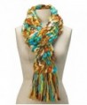 Womens Colorful Open Weave Scarf