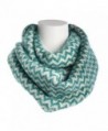 Tickled Pink Women's Chevron Infinity Scarf Soft Warm Winter Lightweight Oversized Shawl Wrap - Teal - CD186AIHW0T