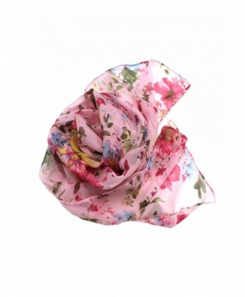 Modadorn Misty Flower Chiffon Scarf in Fashion Scarves