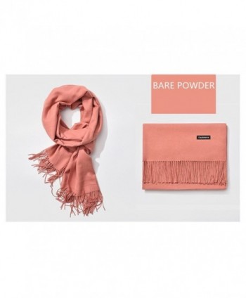 Cashmere Shawls Scarves Fringe POWDER