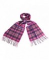 Celtic Irish Wool Scarf With Pink- Purple & Lilac Tartan Design 12 - CU125U0C0UJ