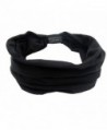 Headbands- YOBOKO Head Wrap Stretchy Moisture Sport Shampoo Hair Band for Girl Women - Black - CV182EKHY5T
