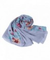 Vankerful Colorful Embroidered Wraps Soft 032Lavener in Fashion Scarves