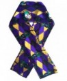 Mardi Gras Scarf Fleur De Lis Scarf By Crown - Mardi Gras Purple - CM1281NMOY9