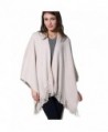 ZISUEX Women Cape Shawl Wrap Fashion Scarf Open Front Poncho Cape Cardigans (Beige) - CP186LOSWUH