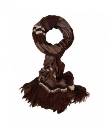 Premium Multi Striped Scarf Brown in Fashion Scarves