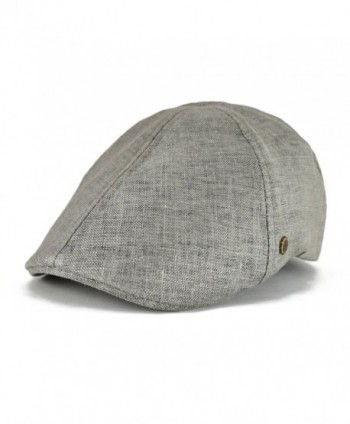 VOBOOM linen Flat Cap Cabbie Hat Gatsby Ivy Irish Hunting Newsboy - Dark Grey - CP1822MWO79