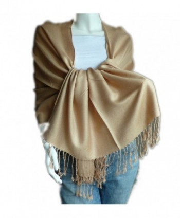 New Best Soft 100% Pashmina Shawl Wrap Stole (Camel) - CP114ZWQV5J