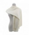 Pashmina Scarf for Women- Vimate Cashmere Feel Plain Colors Pashmina Shawls and Wraps - Off White - CA180L0TON4