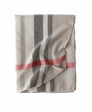 Cotton Scarf Shawl Wrap Soft Lightweight Scarves And Wraps For Men And Women. - Beige Plaid - C4189R5DY4O