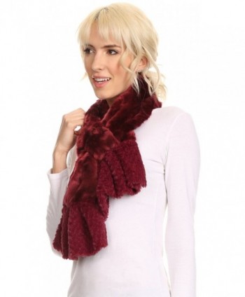 Sakkas 16111 Comfort Ruffle Burgundy in Cold Weather Scarves & Wraps