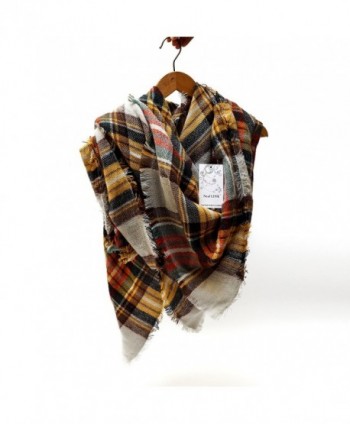 Womens Tartan Scarf Checked Pashmina