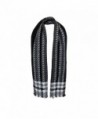 Black Woven Houndstooth Blanket Scarf in Fashion Scarves