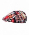 NYFASHION101 Multicolor Patchwork Buttoned Newsboy in Men's Newsboy Caps