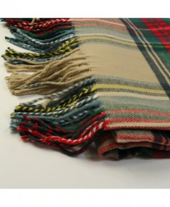 APPARELISM Scottish Oversized Cashmere Blanket in Fashion Scarves