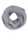 Tapp Collections Thick Knitted Warm Infinity Scarf - Light Grey - C1127RZZYVR
