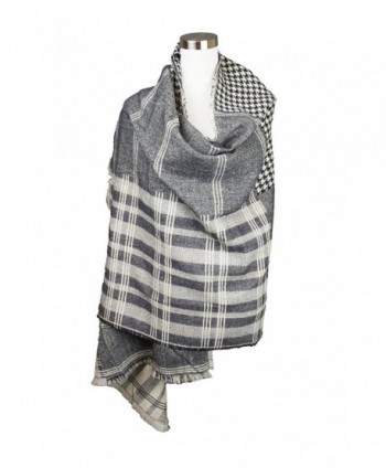 Womens Hounds tooth Checkered Design Oblong in Fashion Scarves