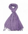 Lovarzi Check & Dot Scarf for Men and Women - Reversible mens and womens scarves - Purple - CV11HK3TGUH